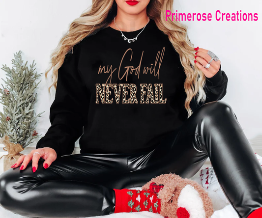 My God Will Never Fail DTF