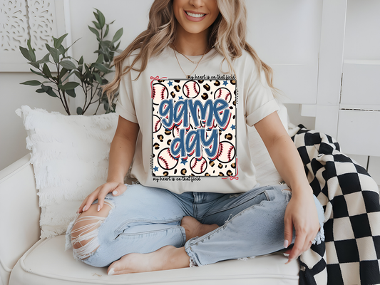 My Heart Game Day - DTF TRANSFER