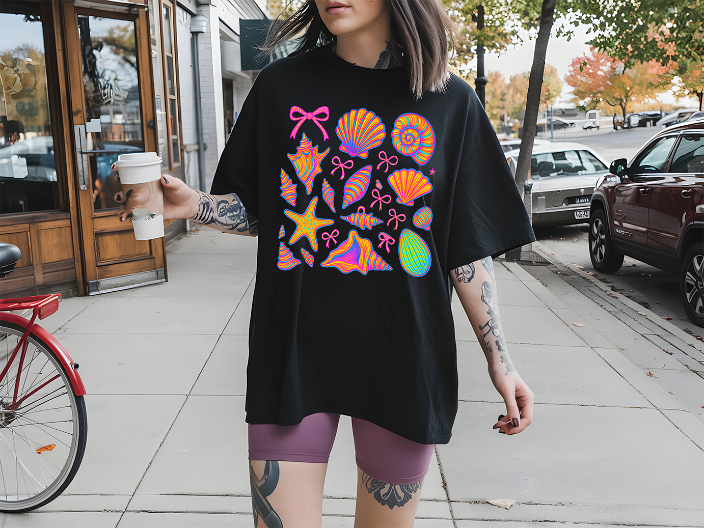 Neon Seashells - DTF TRANSFER - WHOLESALE