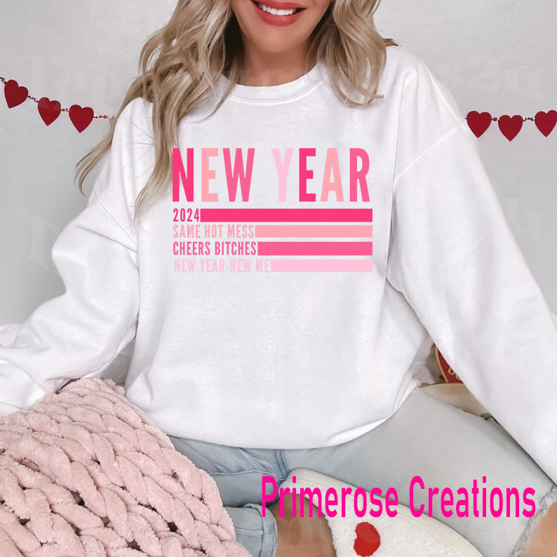 New Year All Pink DTF