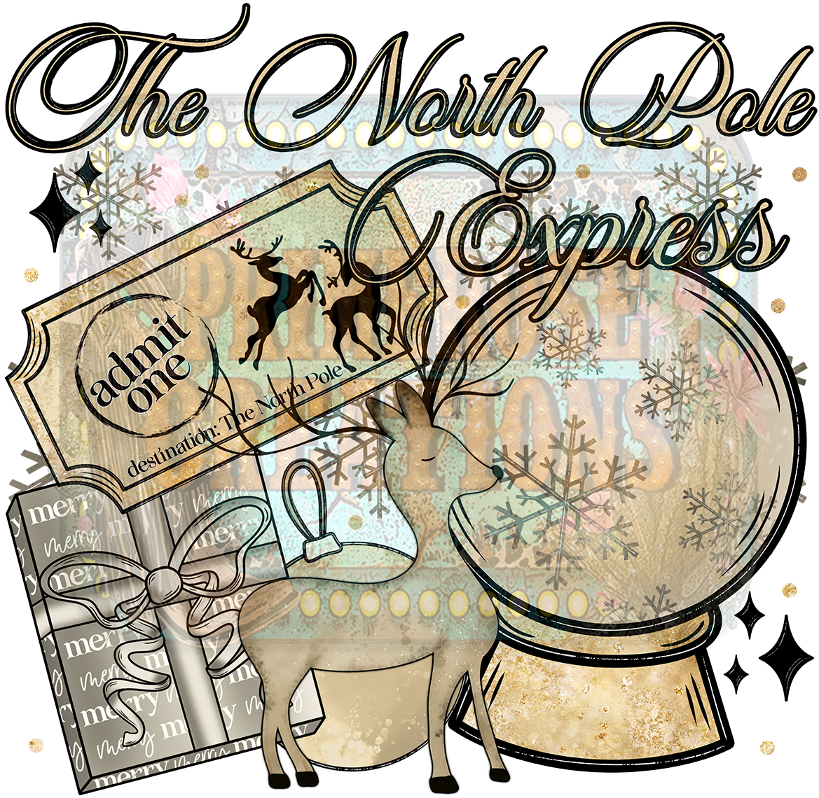 North Pole Express W/Sleeves