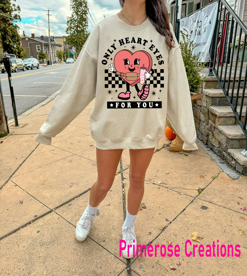 Only Heart Eyes For You Checkered DTF