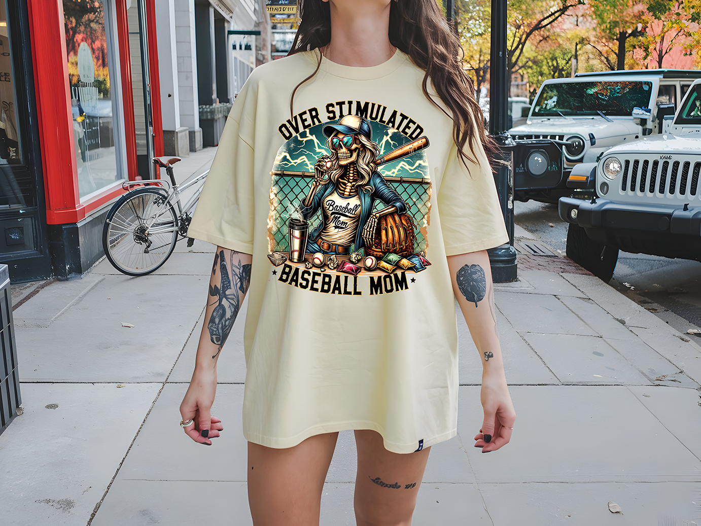 Overstimulated Baseball Mom - DTF TRANSFER
