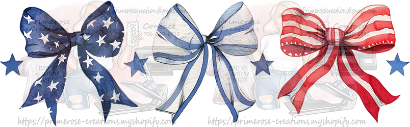 Patriotic Bows Full Size