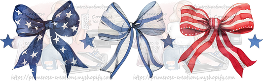 Patriotic Bows Full Size