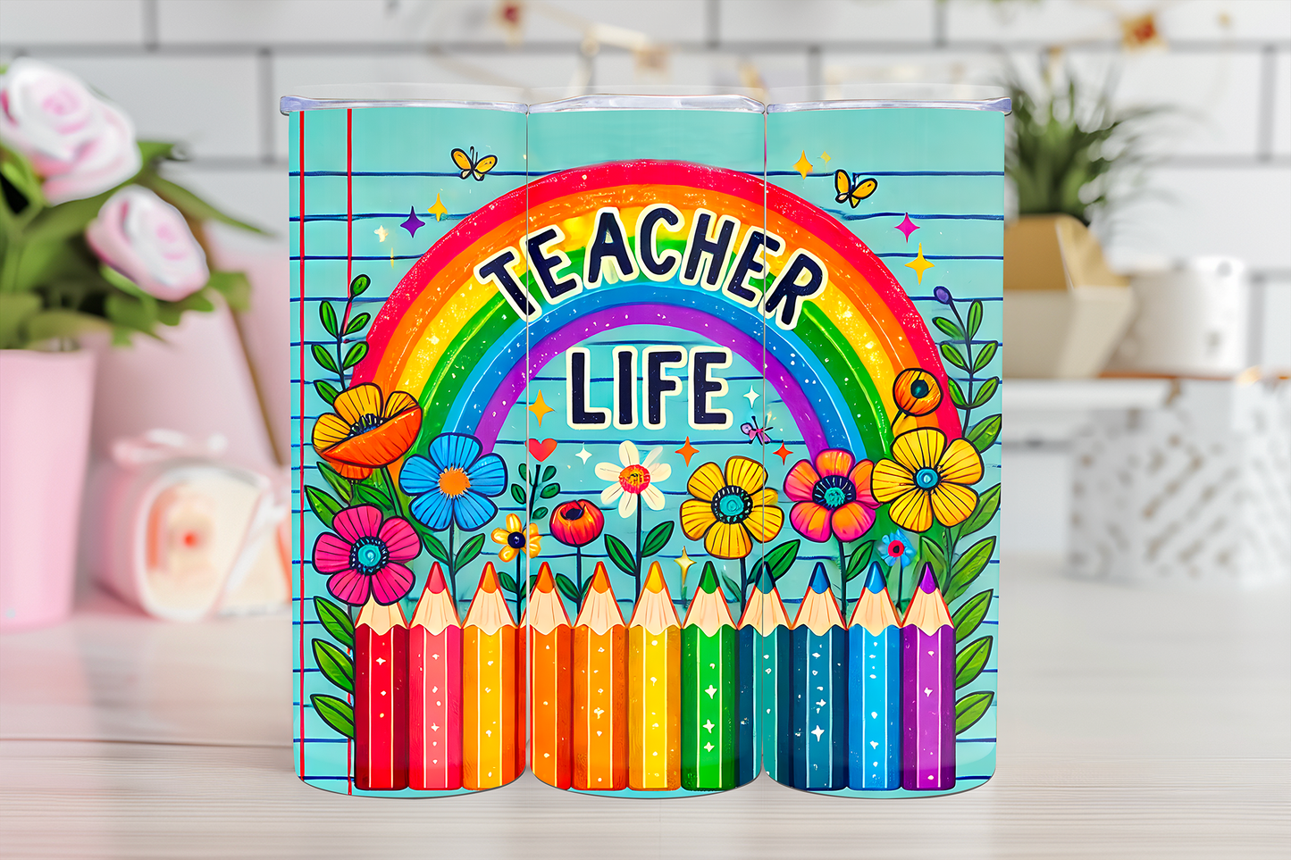 Pencil Teacher Life -20oz Sublimation