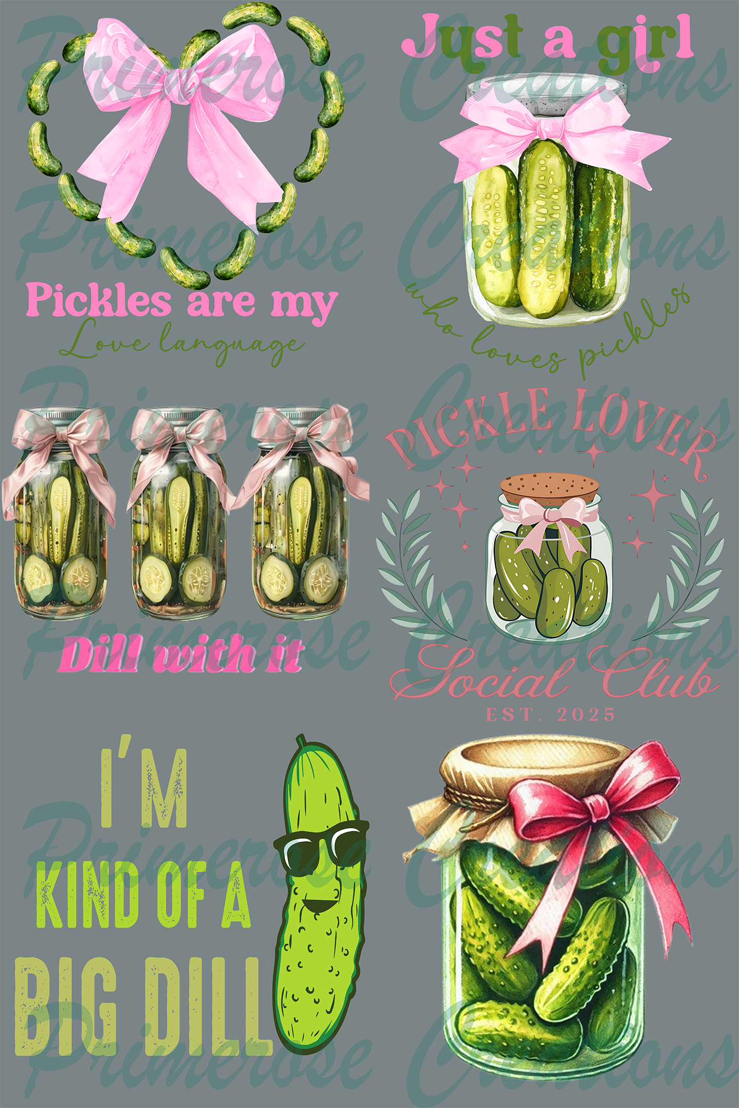 Pickle Lover Pre Made Gang Sheet 24X36