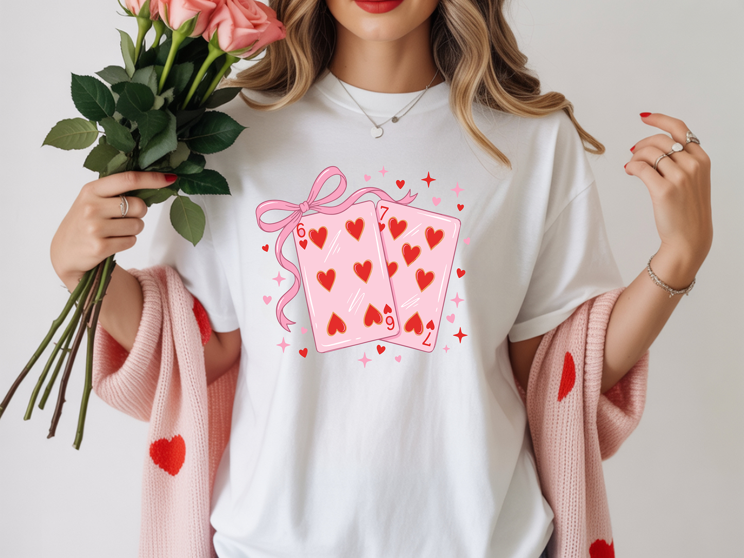 Playing Cards Valentine 6 7-Full Color -DTF Transfer-WHOLESALE