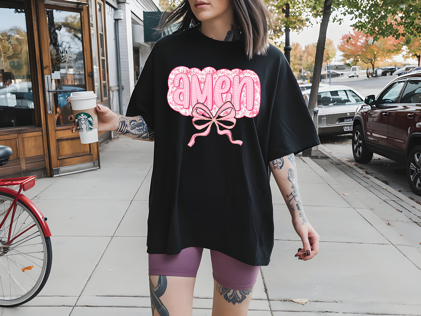 Preppy Amen Pink - DTF TRANSFER