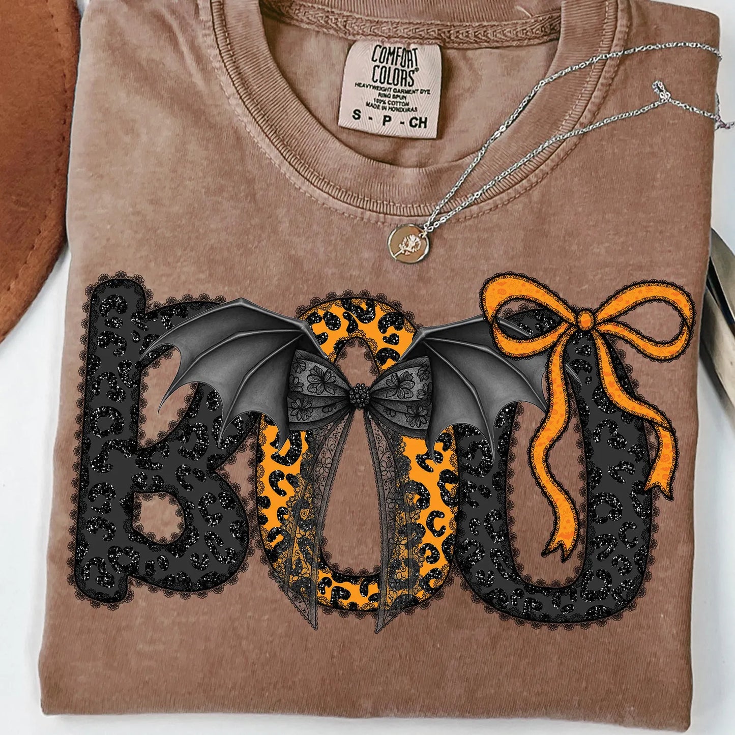 Preppy Glitter Boo 2- Full Color DTF Transfer-2-5 Business Days