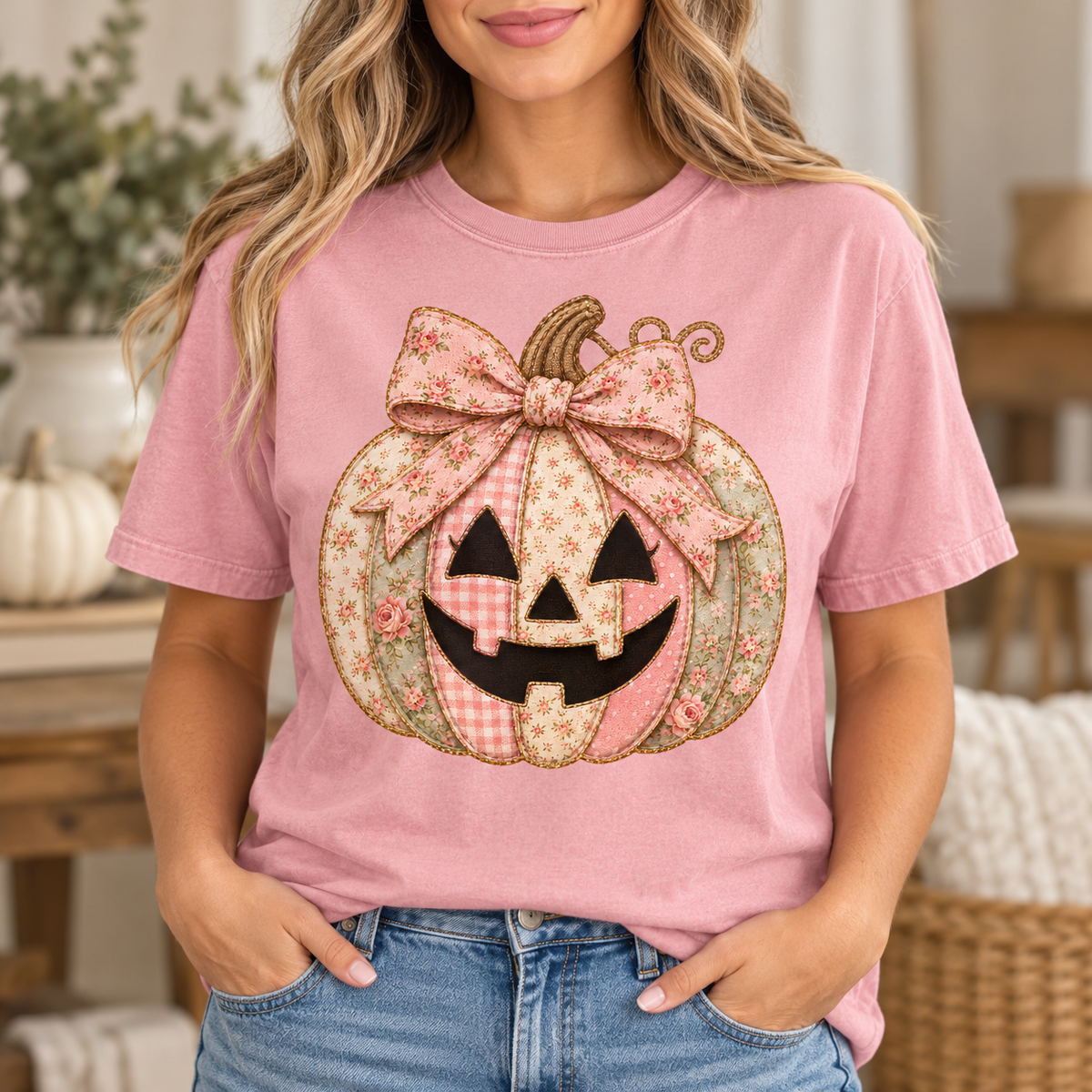 Preppy Pumpkin - Full Color DTF TRANSFER