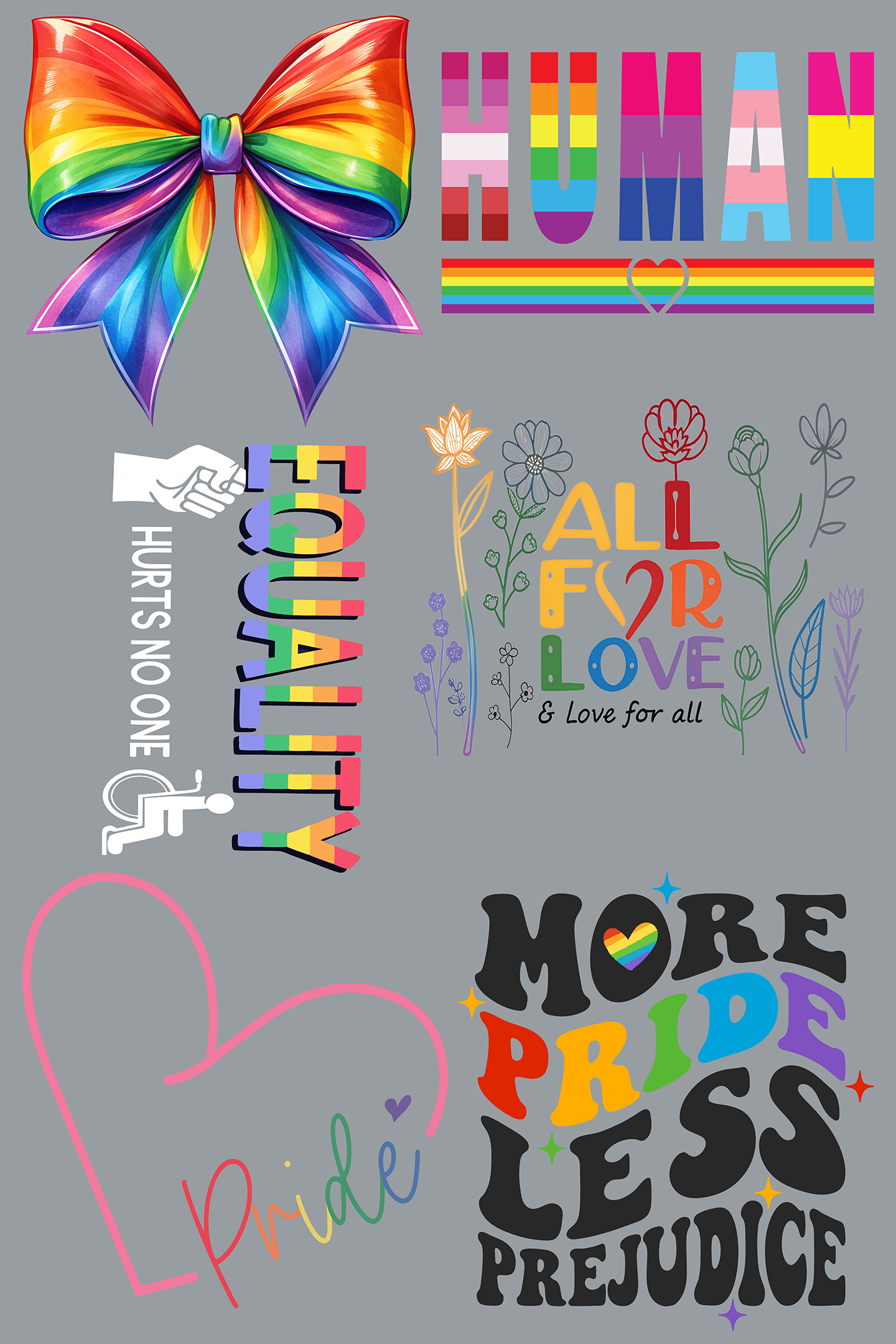 Pride Pre-Made Gang Sheet 24X36