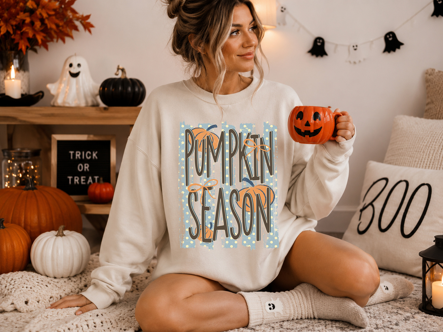 Pumpkin Season Striped - DTF Transfer - Flash Grab Friday