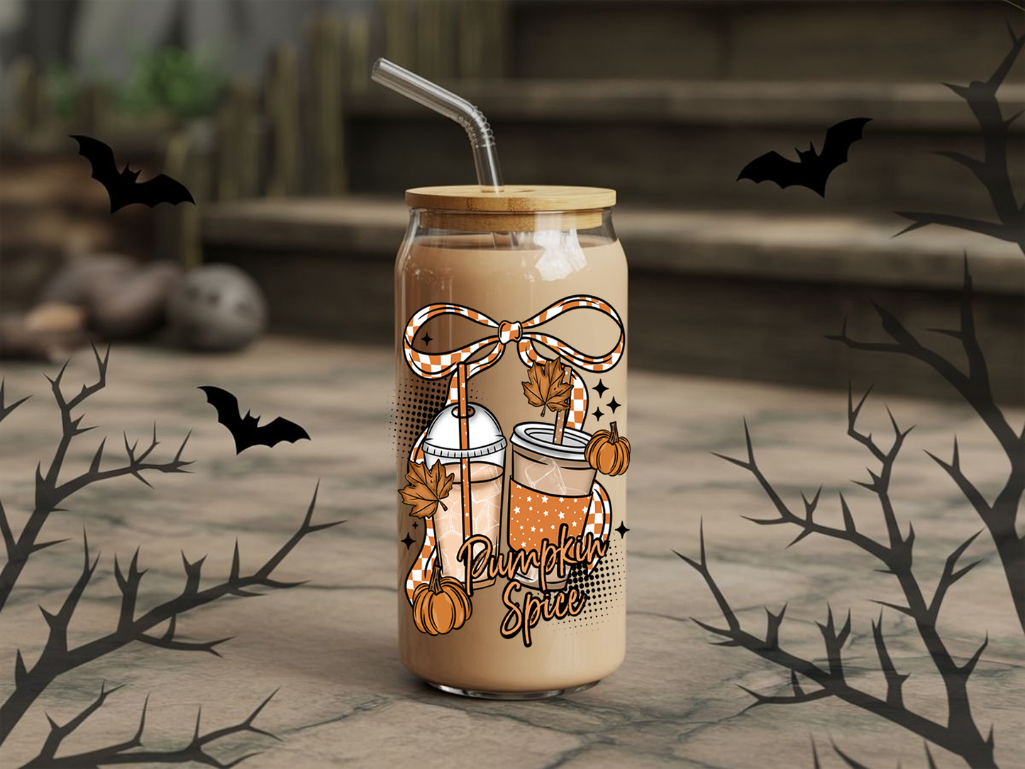 Pumpkin Spice- 16 oz UVDTF Sticker -RTS