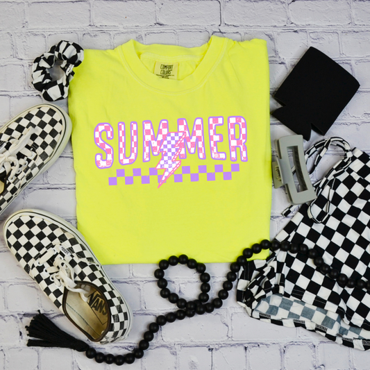 Summer (pink and purple)- DTF TRANSFER
