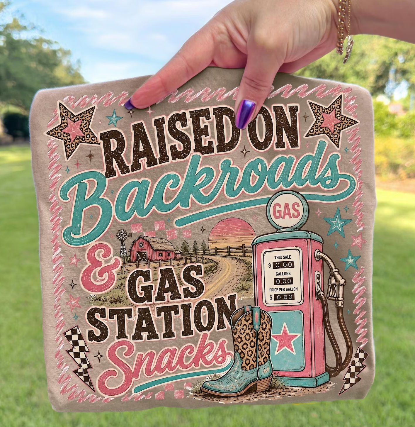 Raised On - Full Color - DTF Transfer - Grab It Tuesday