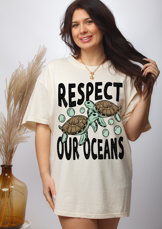 Respect Our Oceans - DTF TRANSFER - WHOLESALE