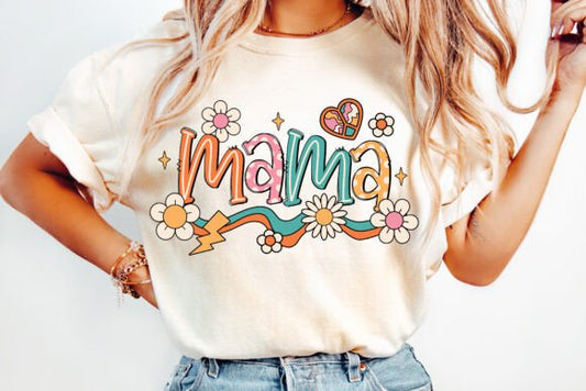 Retro Boho Mama - DTF TRANSFER