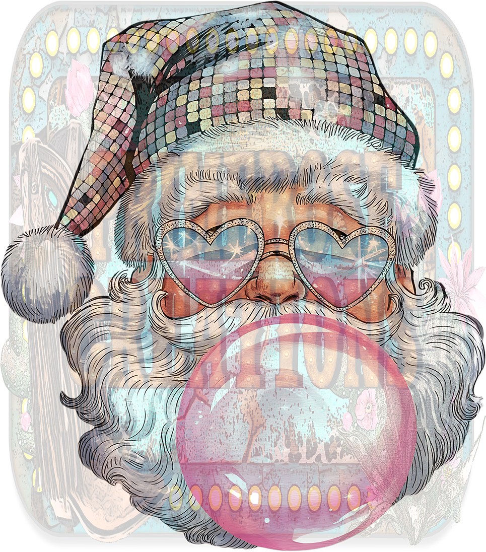 Retro Disco Bubblegum Santa