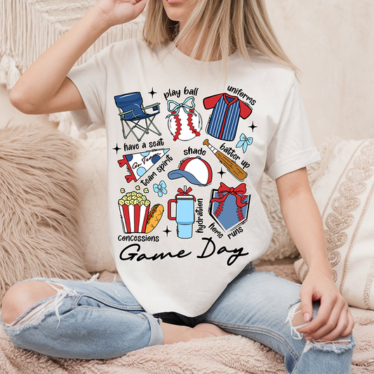 Retro Game Day Collage - DTF TRANSFER