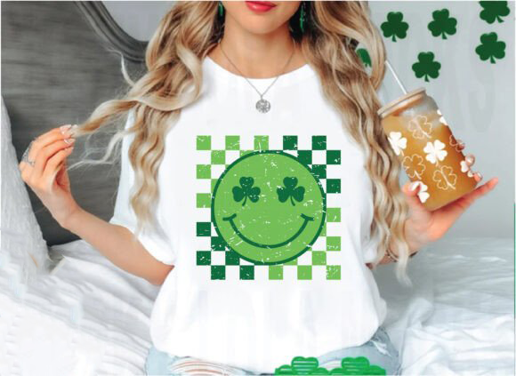 Retro St Patties Smiley - DTF TRANSFER