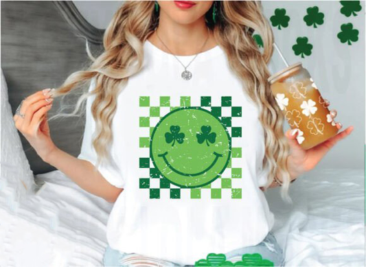 Retro St Patties Smiley - DTF TRANSFER