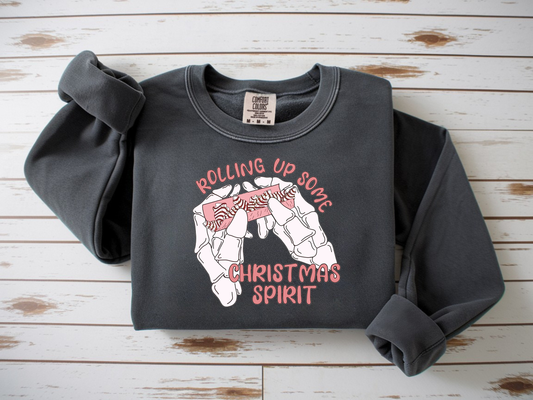 Rolling Up some Christmas Spirt-Full Color-DTF TRANSFER-2-5 Business Days