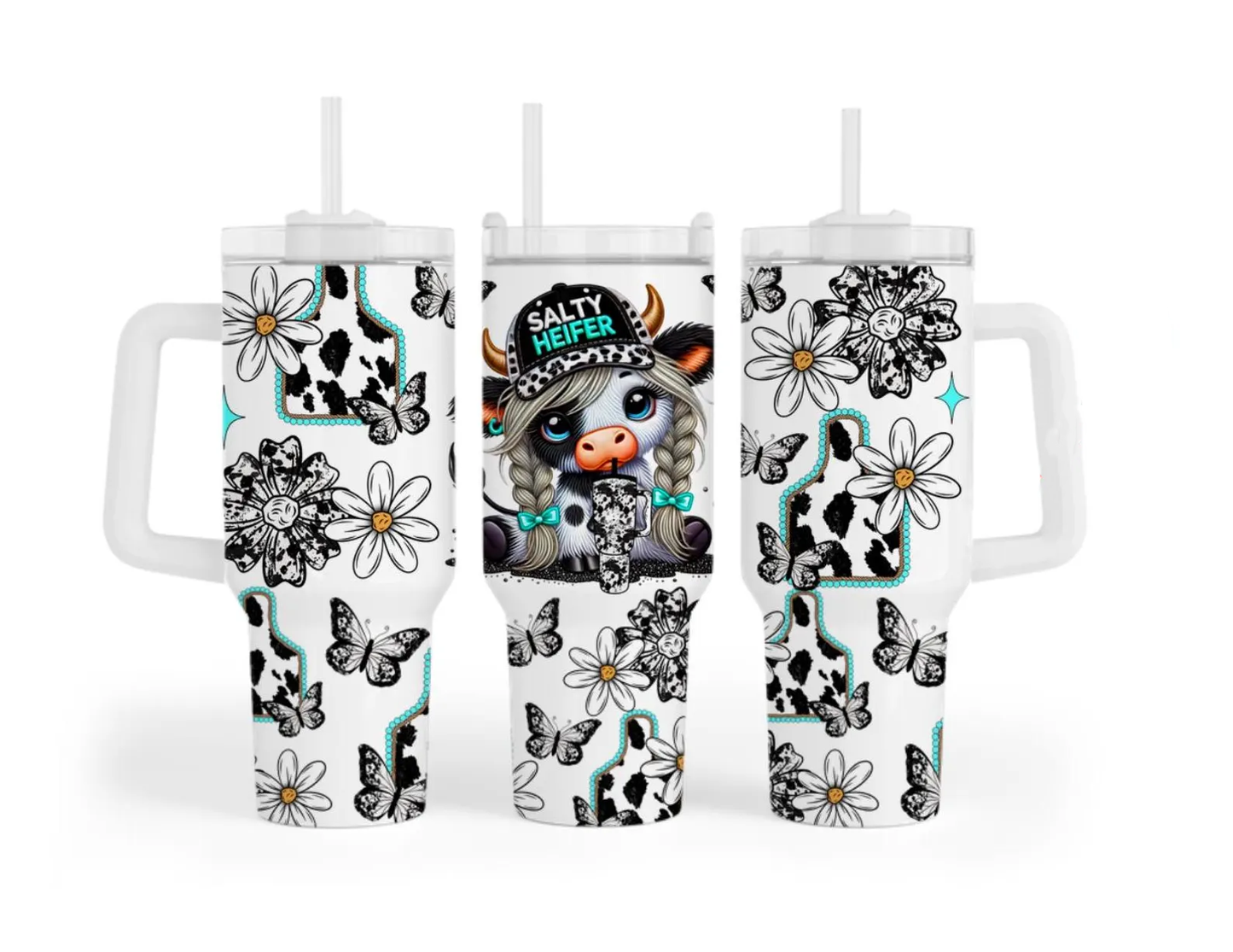 Salty Heifer - 40oz Tumbler Wrap - Preorder
