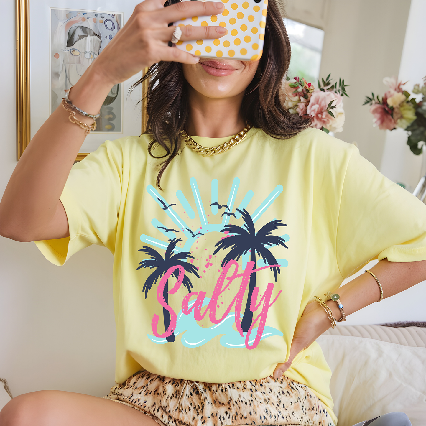 Salty- Pink - DTF TRANSFER - WHOLESALE