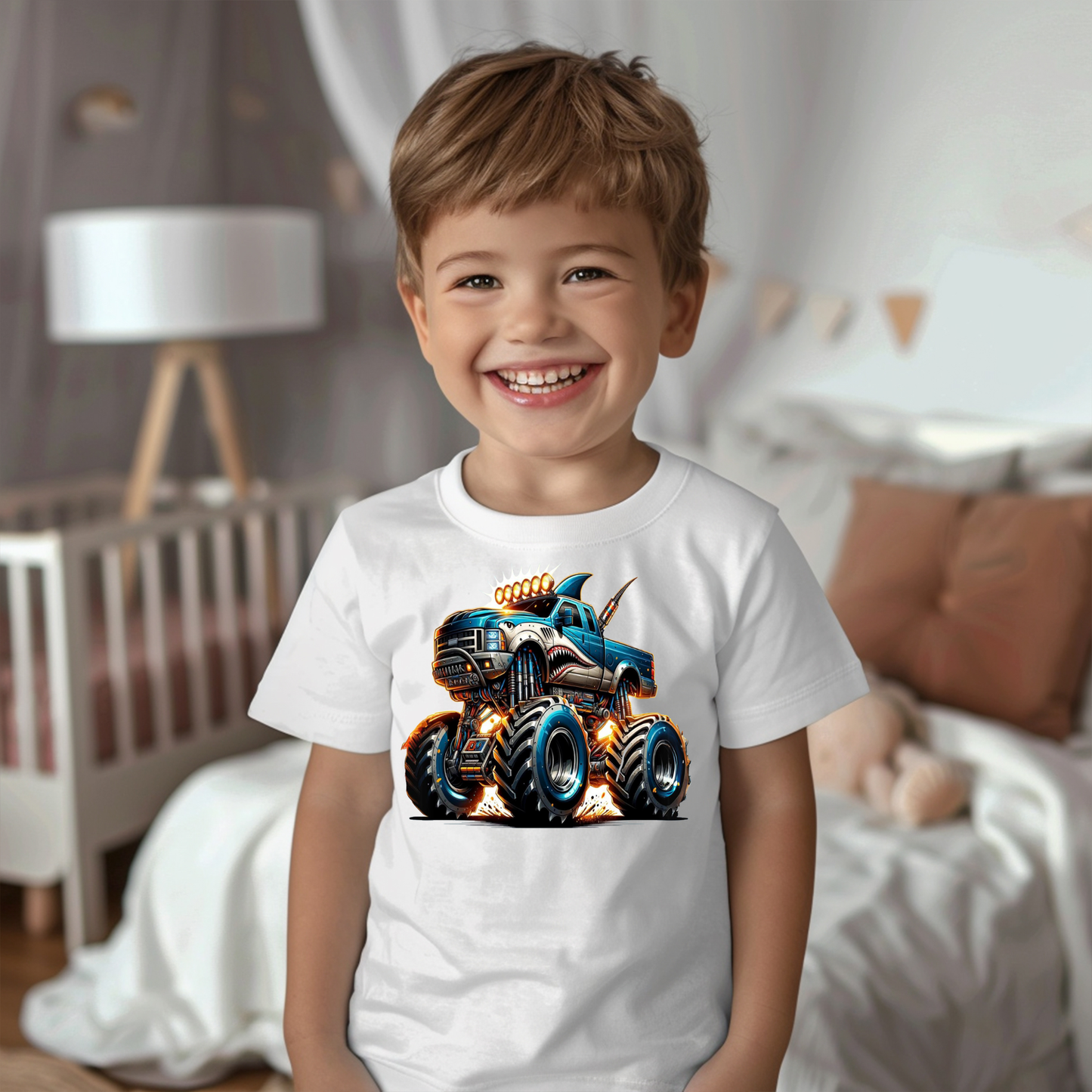 Shark Monster Truck -YOUTH-DTF TRANSFER- WHOLESALE