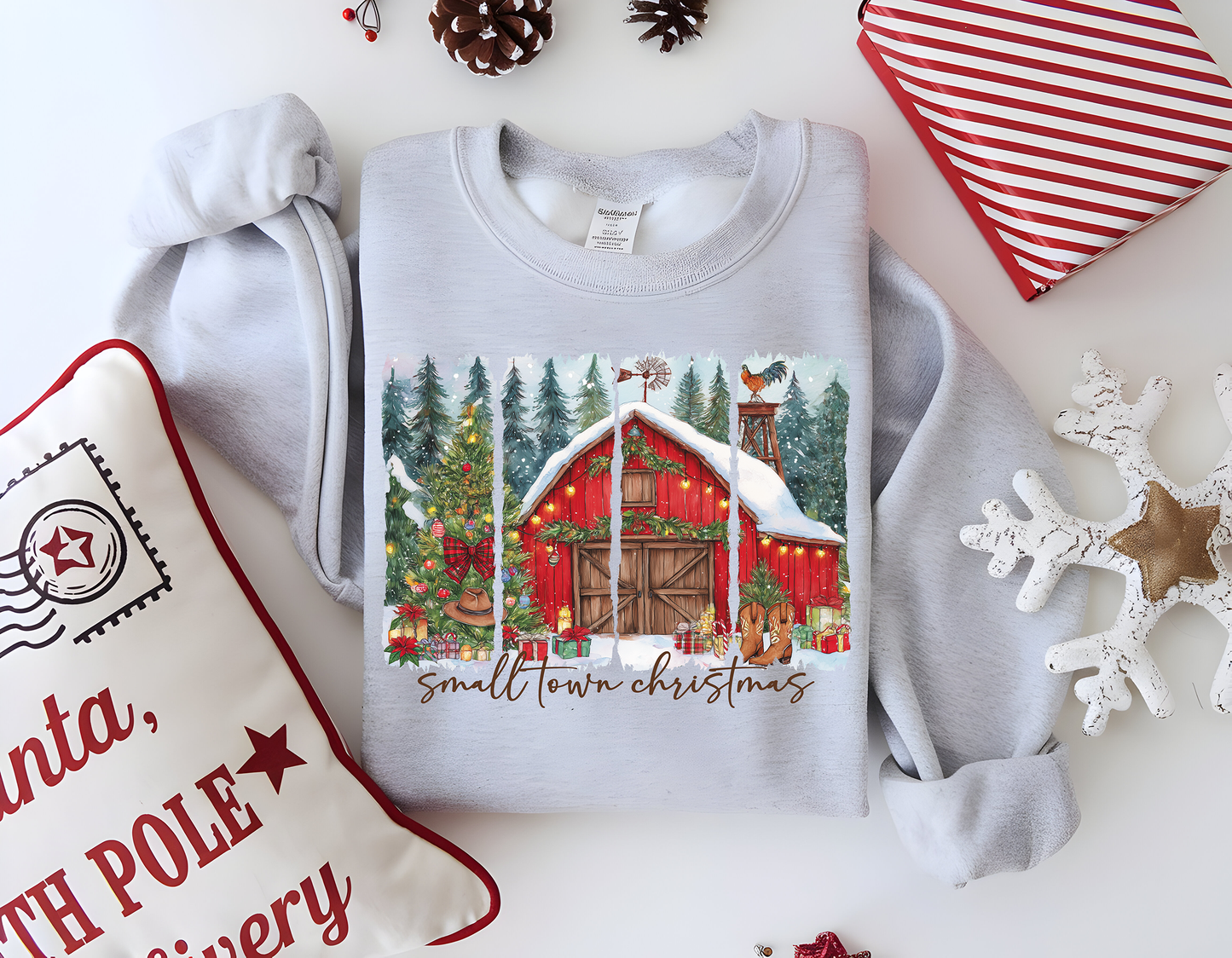 Small-town Christmas-Full Color DTF Transfer -RTS #5