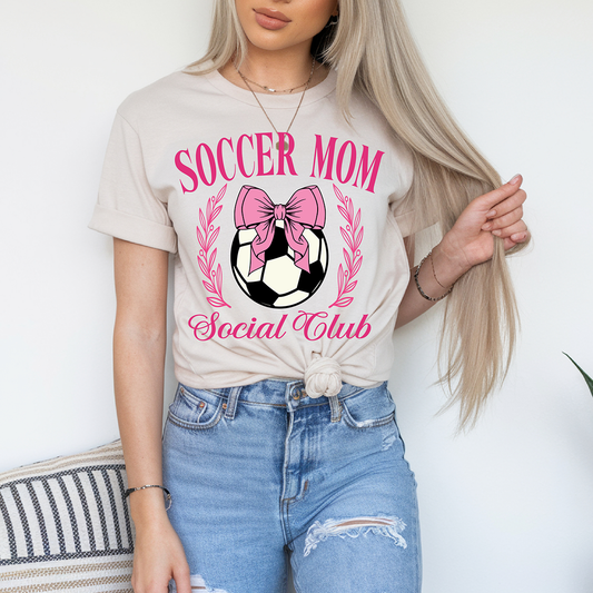 Soccer Mom Social Club Pink - DTF TRANSFER - PREORDER