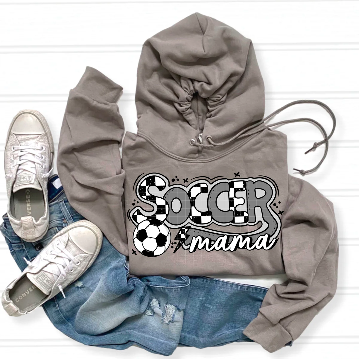 Soccer Mama Checkered - DTF TRANSFER -