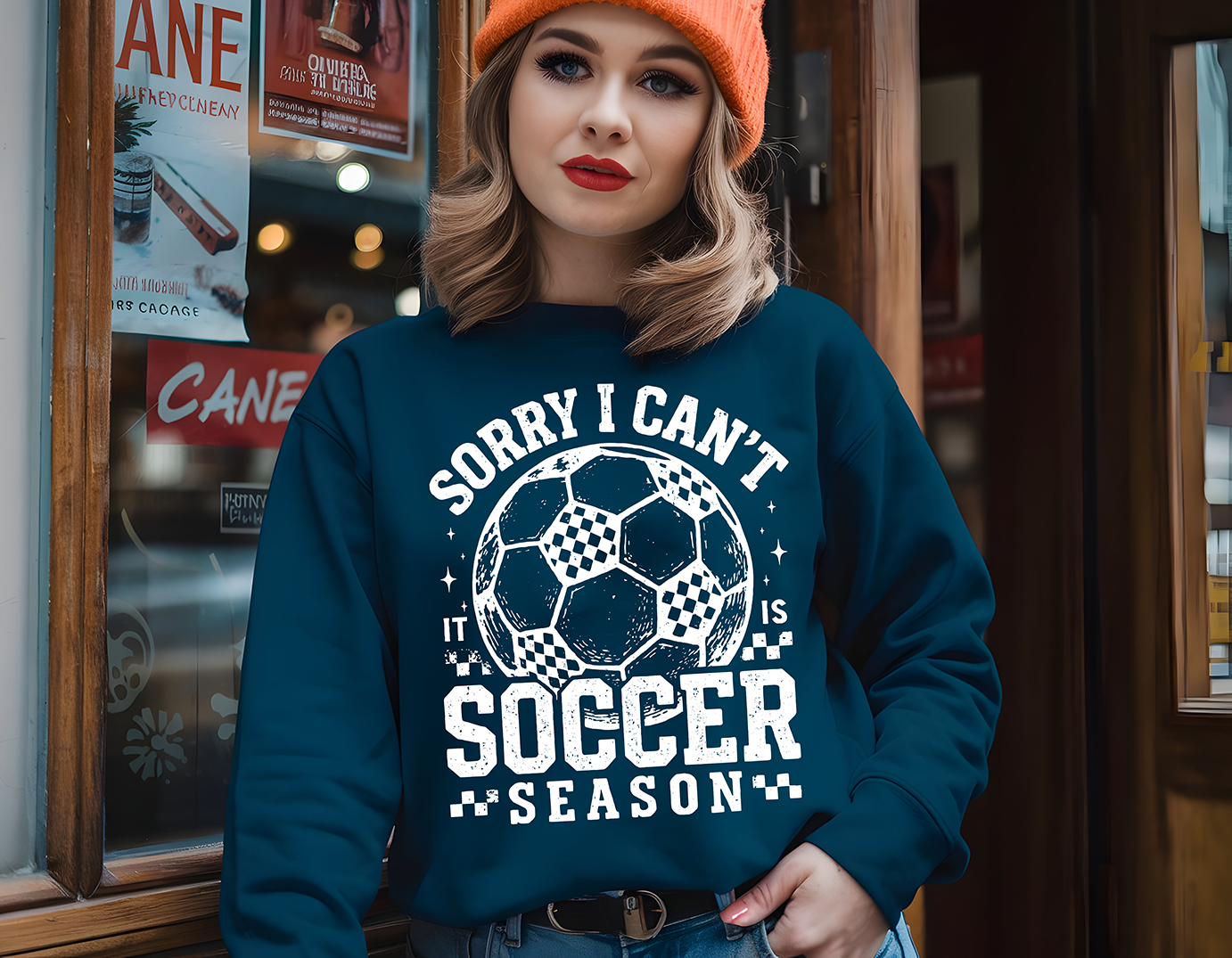 Sorry I Can't Soccer Season - White - DTF TRANSFER