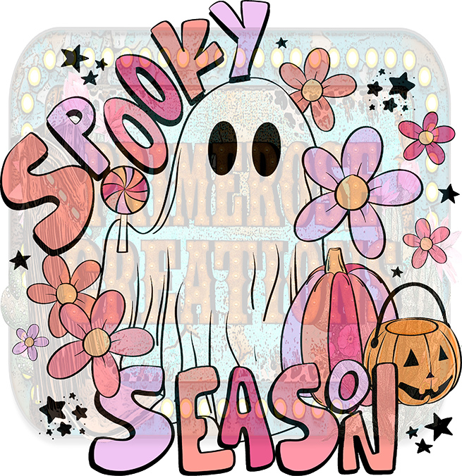 Spooky Season Ghostie and Flowers