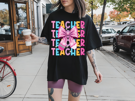 Spring Teacher Repeat - DTF TRANSFER -