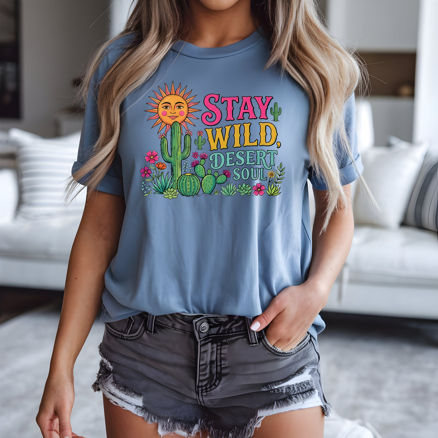 Stay Wild Desert Soul - Full Color DTF TRANSFER - WHOLESALE