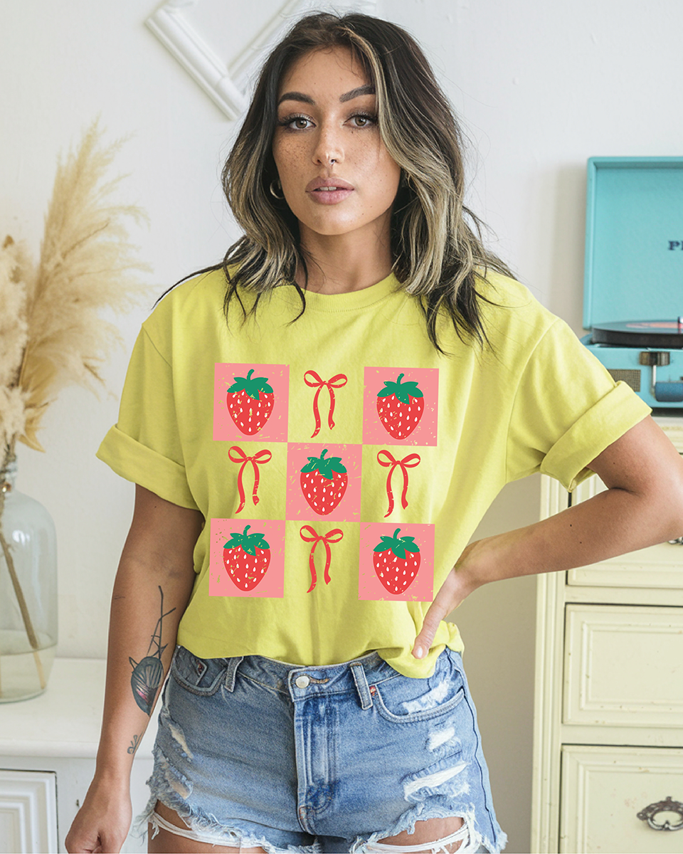 Strawberry Coquette Collage - DTF TRANSFER - Wholesale