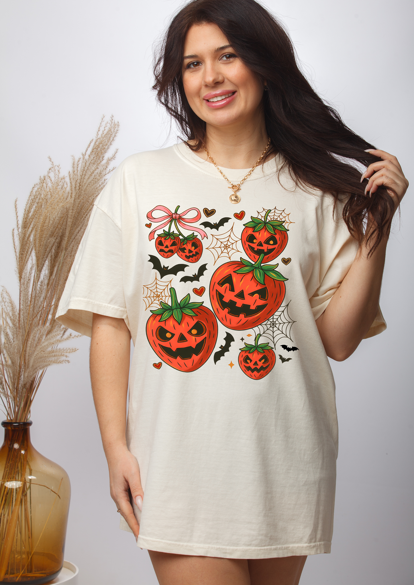 Strawberry Summerween- Full Color- DTF TRANSFER-2-5 Business Days