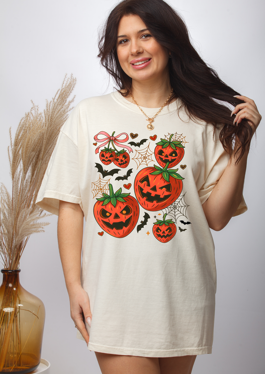 Strawberry Summerween- Full Color- DTF TRANSFER-2-5 Business Days