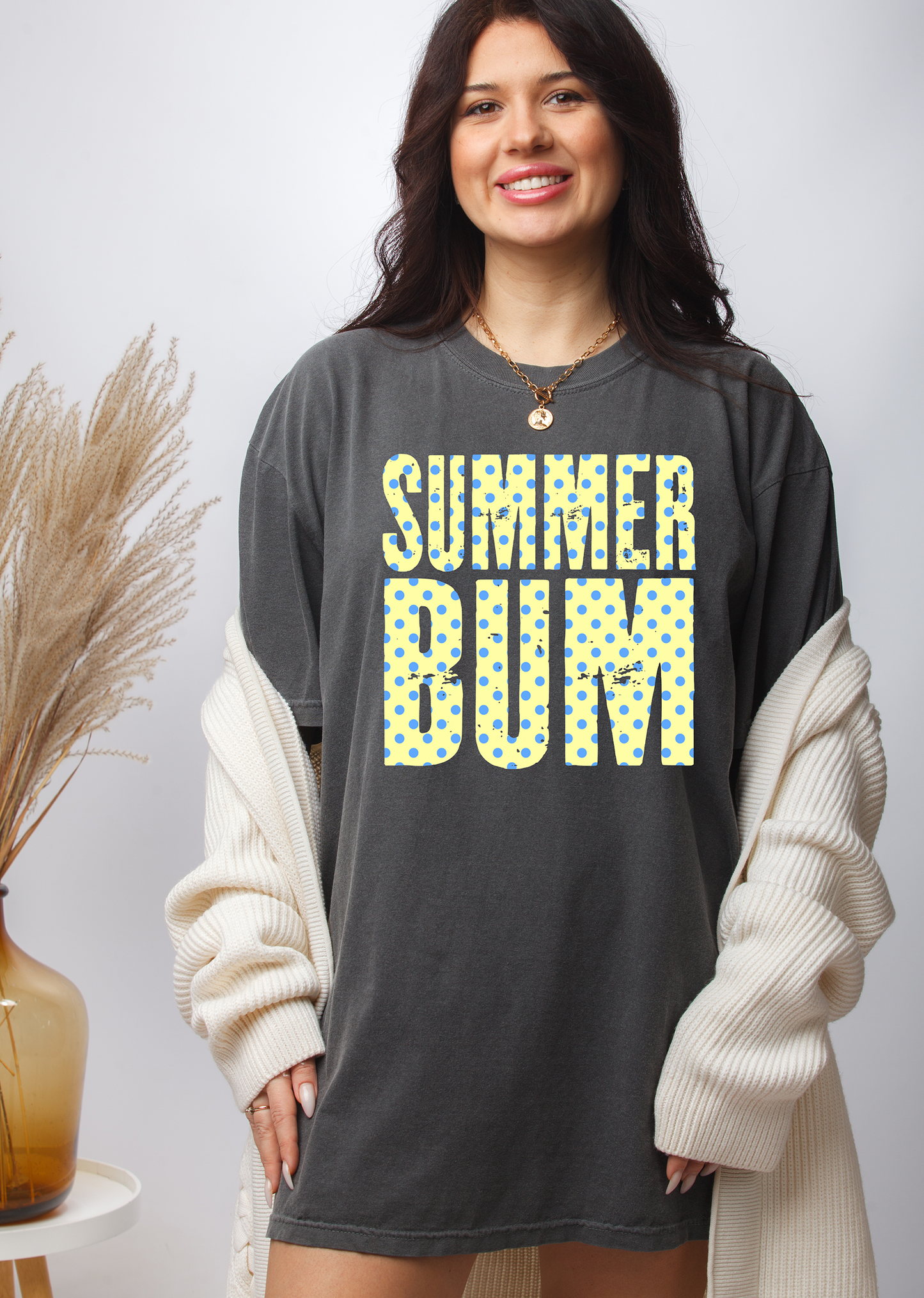 Summer Bum Polka - Full Color - DTF Transfer - 2-5 Business Days