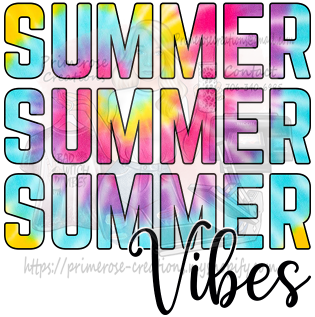 Summer Vibes Repeat Tye Dye