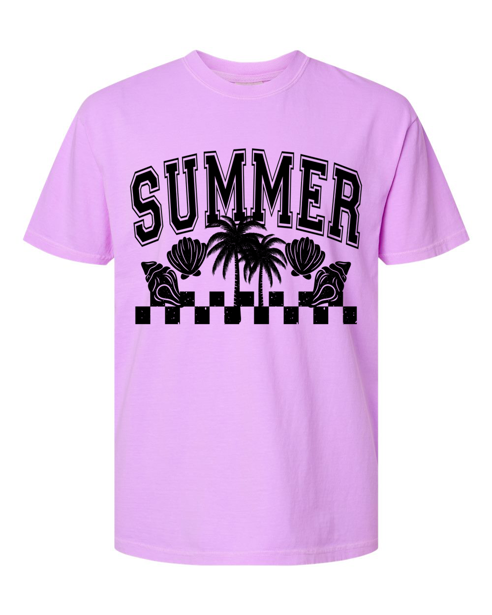Summer Shells - BLACK - DTF TRANSFER
