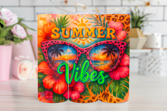 Summer Vibe -20oz TUMBLER WRAP