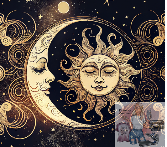 Sun and Moon Tumbler Wrap