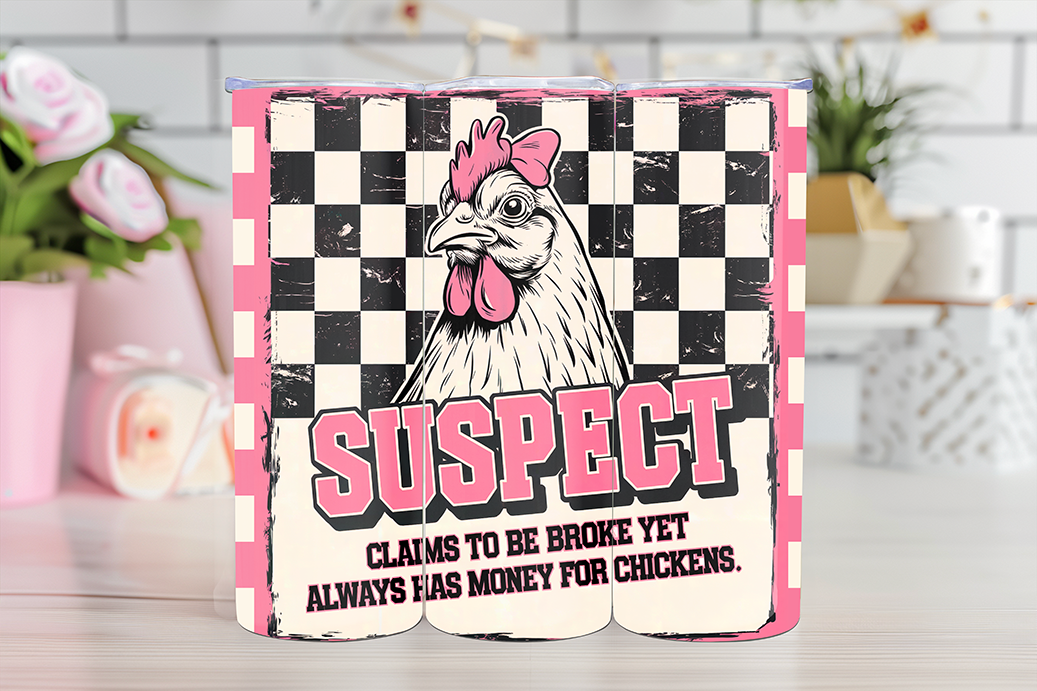 Suspect Claims Chicken - 20oz Sublimation - WHOLESALE
