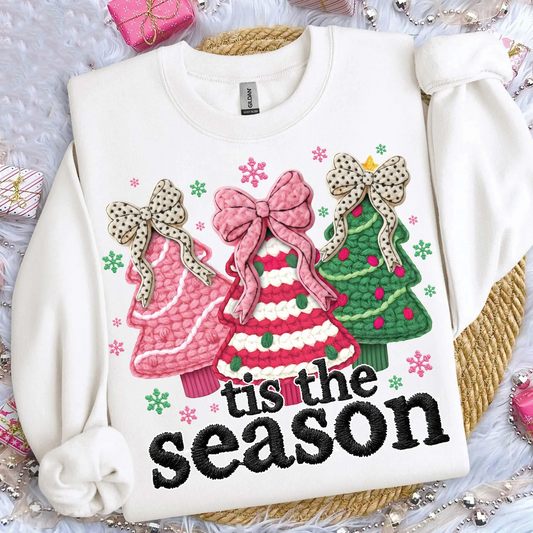 Tis the Season Cakes Quilted - Full Color DTF Transfer - Friday New Releases