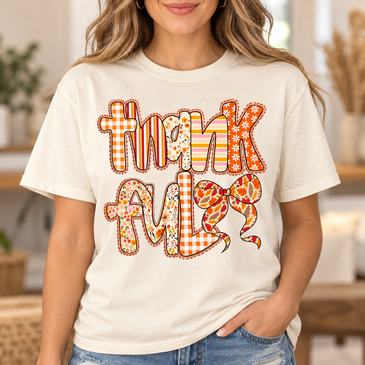 Patchword Thankful - Full Color DTF TRANSFER