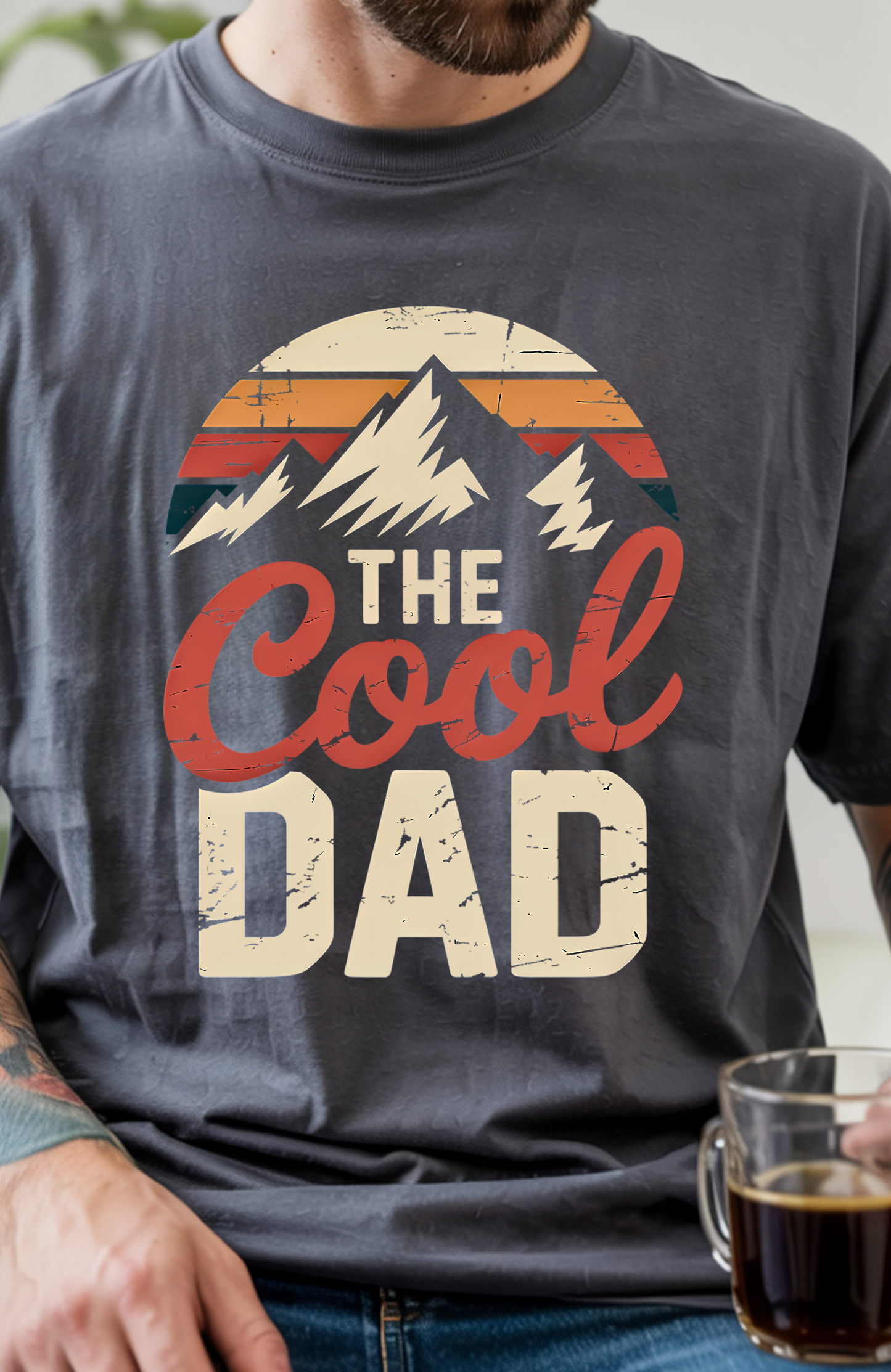 The Cool Dad - Full Color - DTF Transfer - 2-5 Business Days