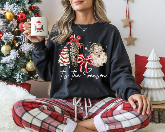 Tis The Season - White Words - Full Color DTF Transfer - Friday New Releases